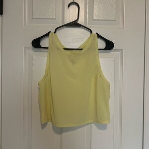 Outdoor Voices Light Yellow Crop Top